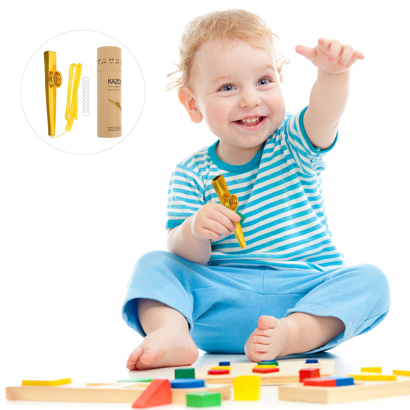 Musical Instrument Kazoo - 1 Juego de Kazoo de Metal,