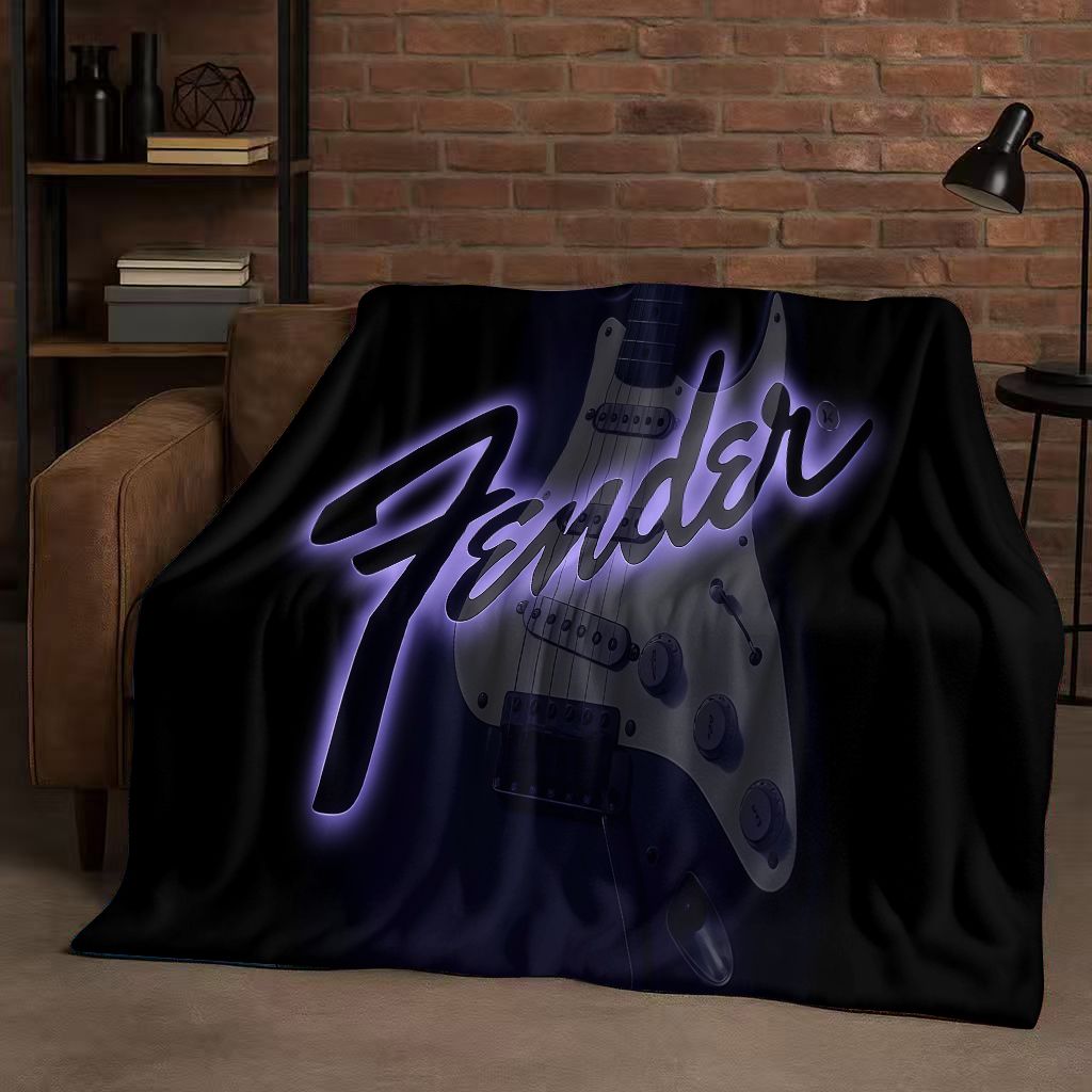Musical Instrument Sign - Manta de Franela con Diseño de