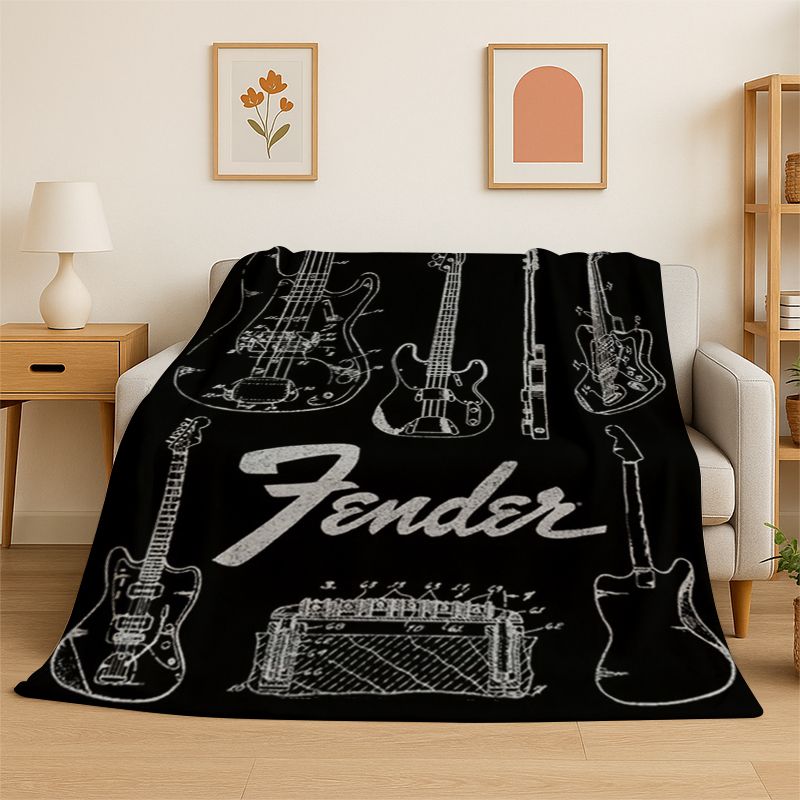 Manta de Franela Suave con Log - Musical Instrument Logo reseña y precio