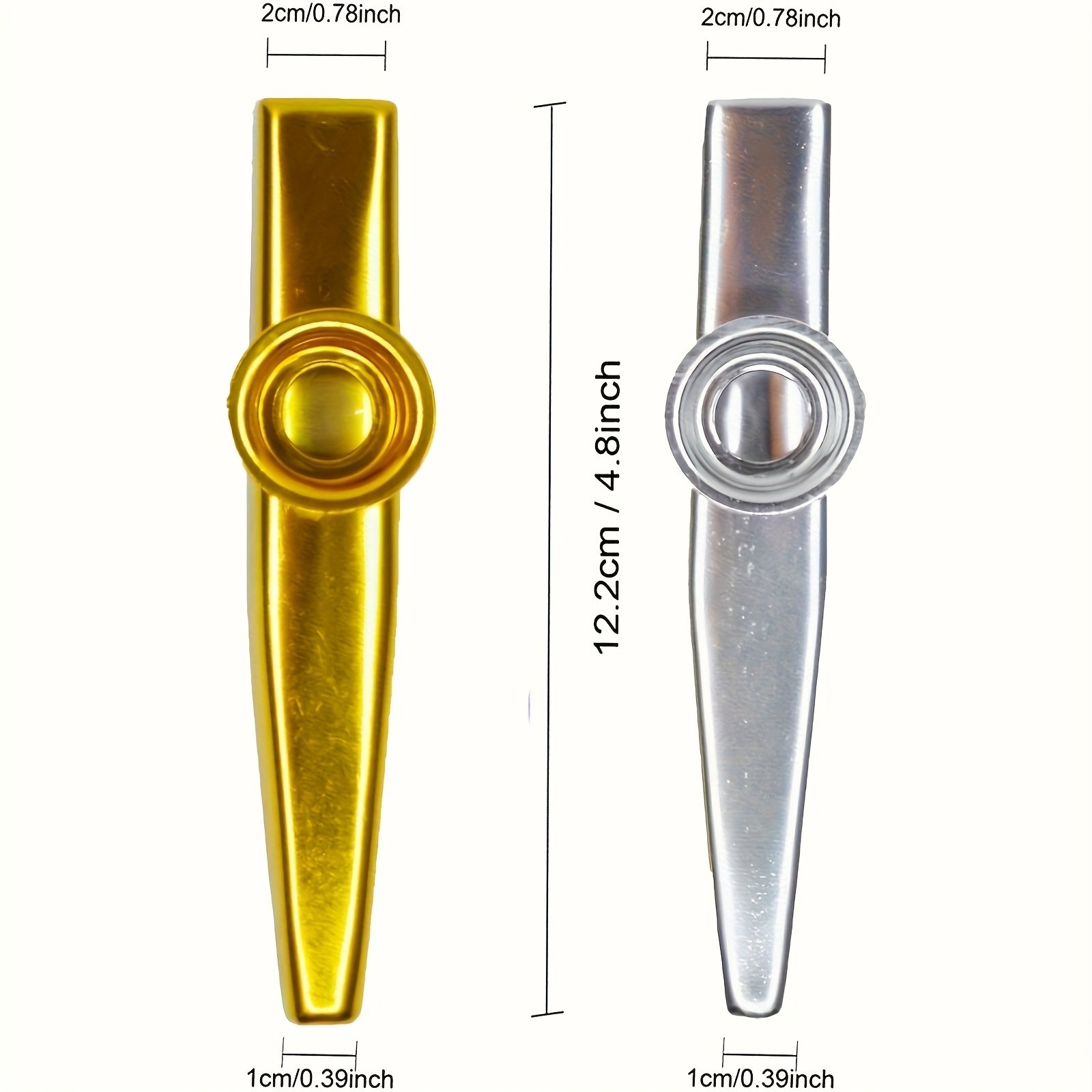 Kazoos de Metal de 7 Uds., Kaz - Musical Instrument Kazoo reseña y precio
