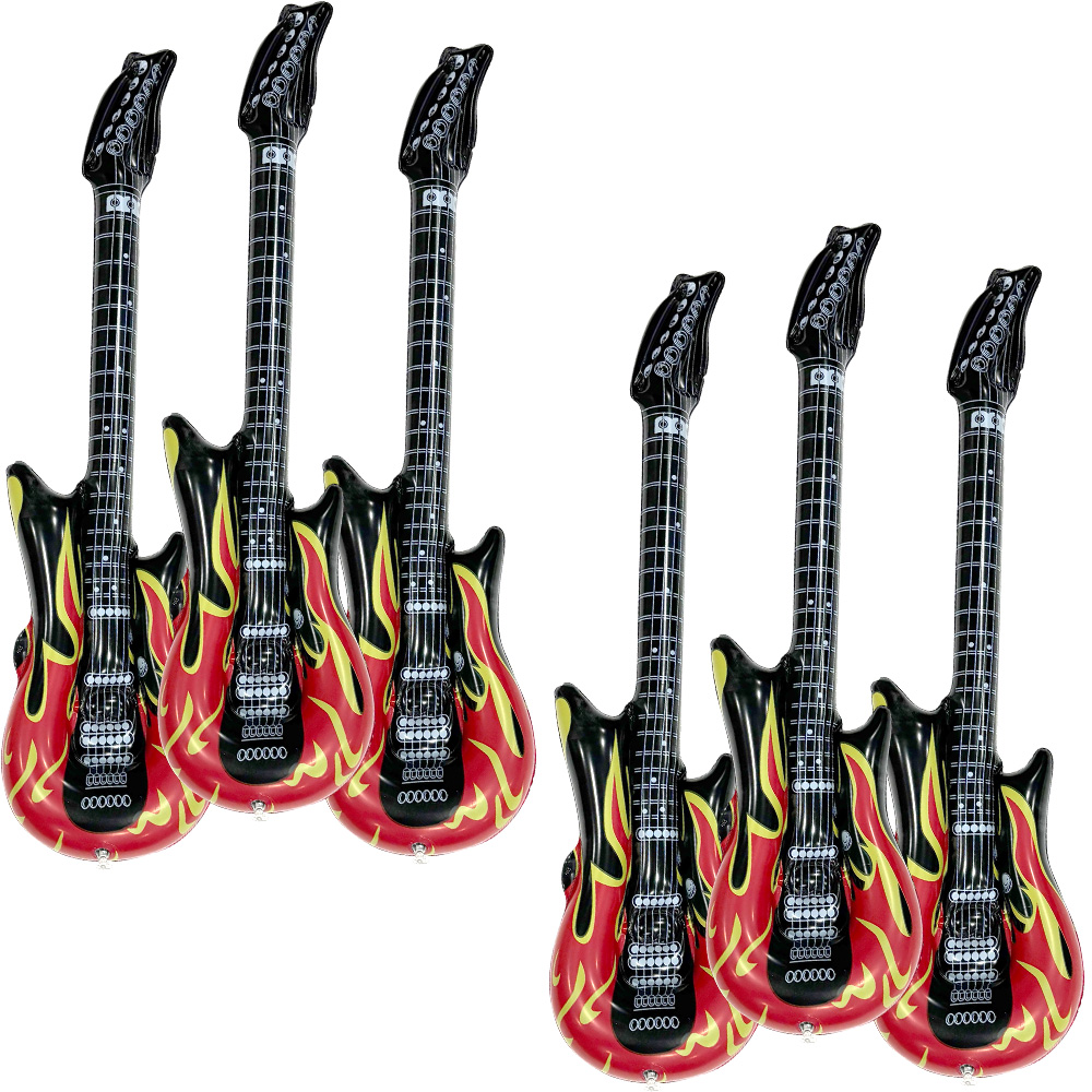 Juego de 6 Guitarras Inflables - Musical Instruments Game reseña y precio