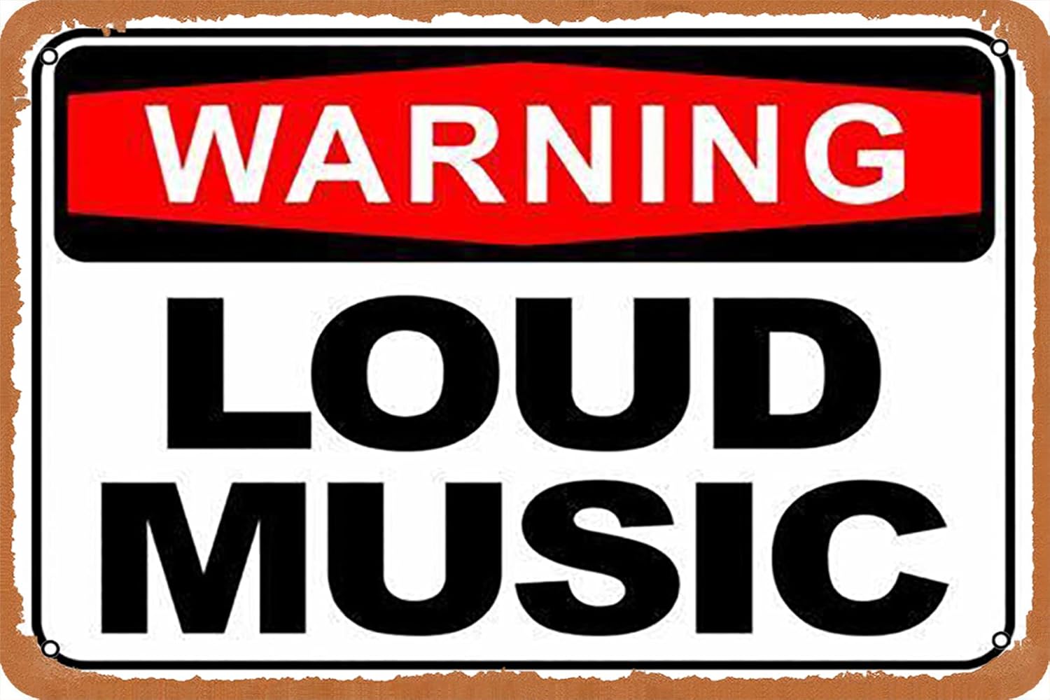 Advertencia música ruidosa let - Musical Instrument Sign reseña y precio
